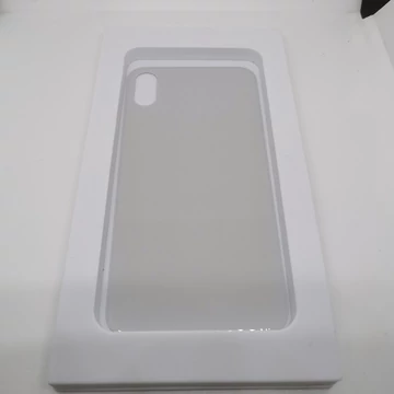 iphone X fehér Prémium akkufedél+ragasztó -nagy lyukú-