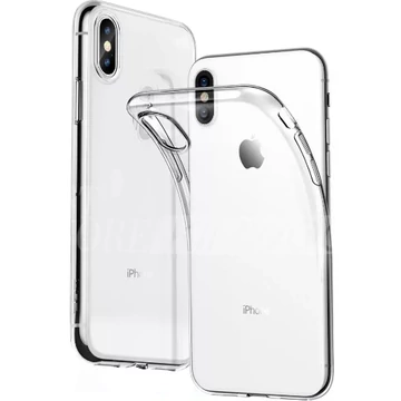 iPhone 13 (6,1") hátlap tok, szilikon tok, átlátszó, 1mm, Slim