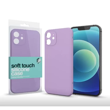 Soft Touch Silicone Case Slim Lila Apple iPhone 7 / 8 / SE (2020) / SE (2022) készülékhez