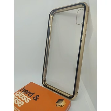 Iphone Xs Max 360' mágneses aluminium (edzett üveg) tok