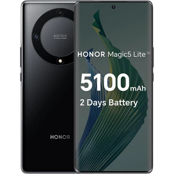 Huawei Magic 5 lite 256Gb / 8Gb Fekete okostelefon - kiállított darab, minden tartozékával,fóliás,100% karcmentes -