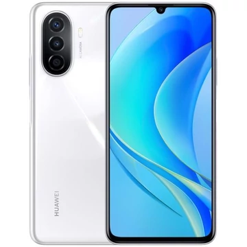 Huawei Nova Y70  Pearl White 128Gb / 4 Gb okostelefon - kiállított darab, minden tartozékával,fóliás, 100% karcmentes -