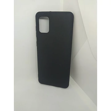 Samsung A31 A315F matt fekete szilikon tok