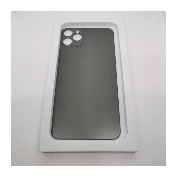 Iphone 11 Pro Max Prémium Szürke akkufedél+ragasztó -nagy lyukú-