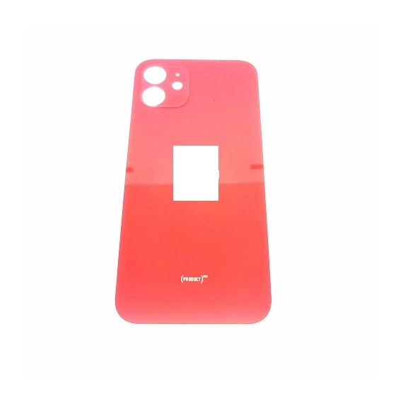 Iphone 12 Piros akkufedél hátlap with LOGO -Big Hole-