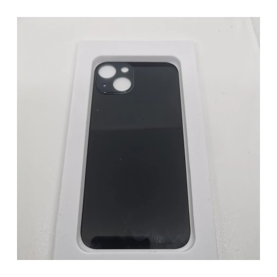 Iphone 13 fekete Prémium akkufedél+ragasztó -nagy lyukú-