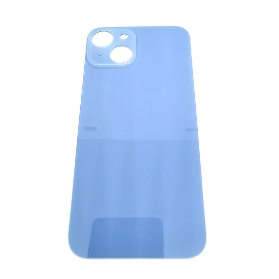 Iphone 14 akkufedél hátlap + ragasztó - KÉKnagy lyukú - A+