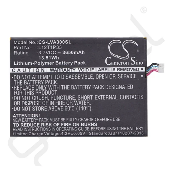 CAMERON SINO akku 3650 mAh LI-Polymer (L12D1P31 / L12T1P33 kompatibilis