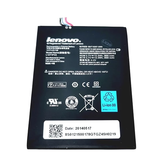 Lenovo L12T1P33 akkumulátor 3650mAh Li