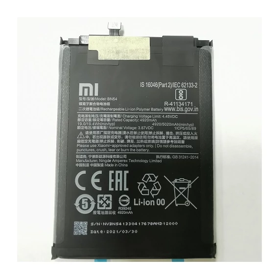 Xiaomi Redmi 9 / Note 9 gyári  akkumulátor BN54