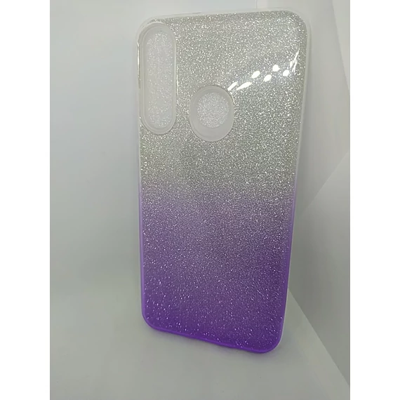 HUawei Y6P ezüst-lila szilikon tok
