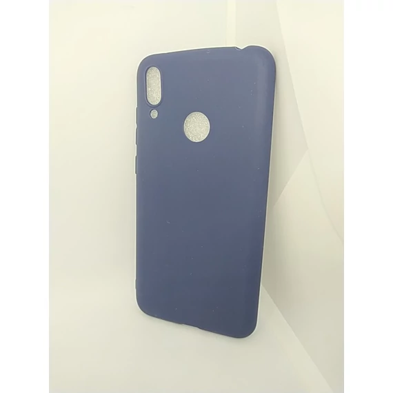 Huawei Y7 2019/Prime matt kék szilikon tok