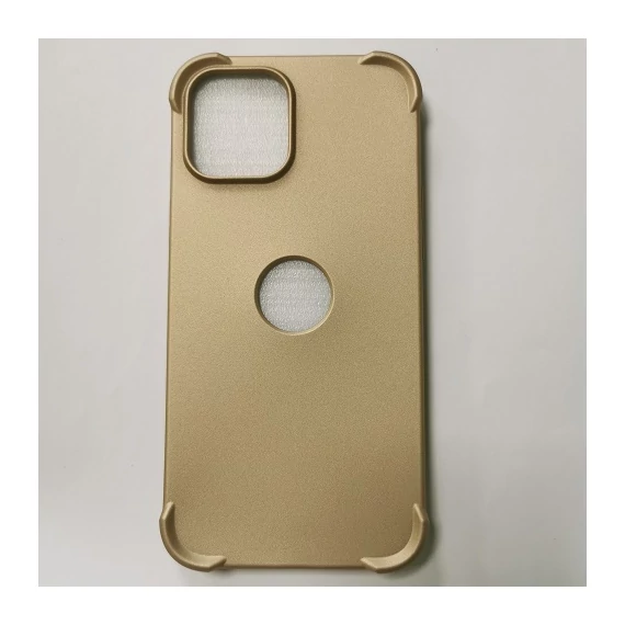 Oretech Iphone 12 Pro Max arany szilikon tok + üvegfólia