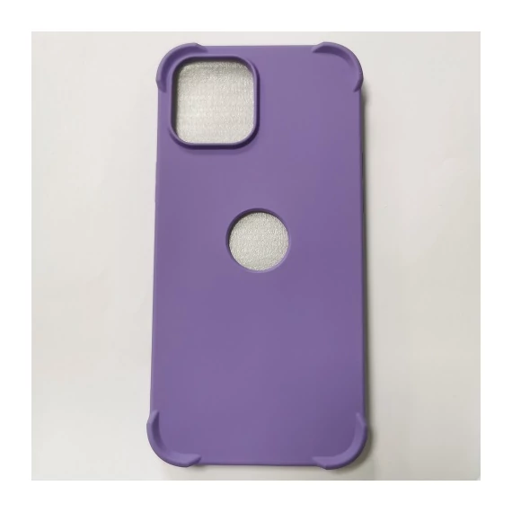 Oretech Iphone 12 Pro Max lila szilikon tok +  üvegfólia 