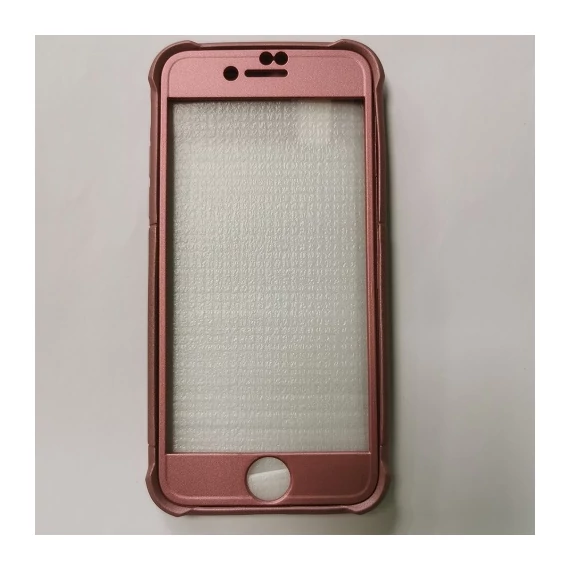 Oretech Iphone 7 / 8 / SE2 / SE3 roze szilikon tok 360' szilikon tok +  üvegfólia