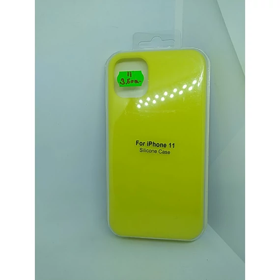 Iphone 11 sárga szilikon tok