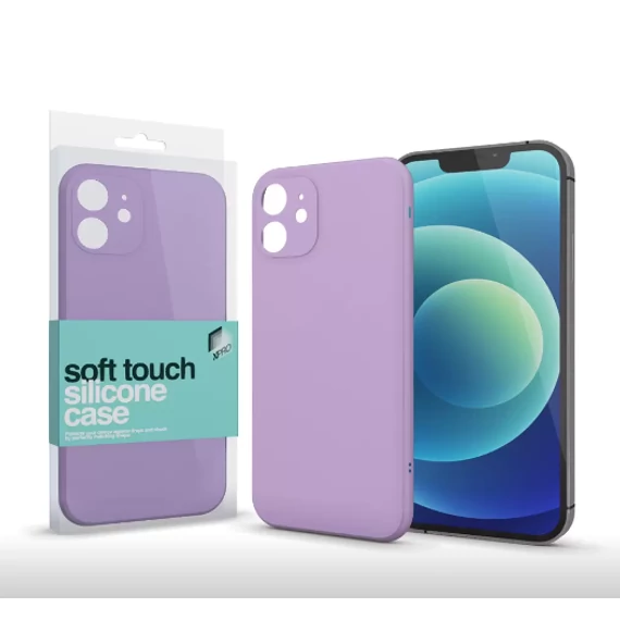 Soft Touch Silicone Case Slim Lila Apple iPhone 7 / 8 / SE (2020) / SE (2022) készülékhez