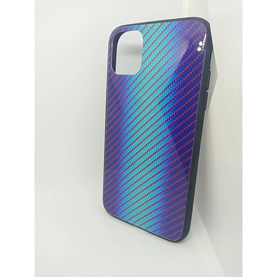 Iphone 11 kék karbon mintás tok