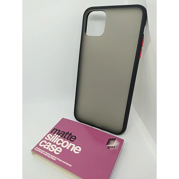 Matt tok színes gombokkal Fekete Apple iPhone 11 Pro Max készülékhez