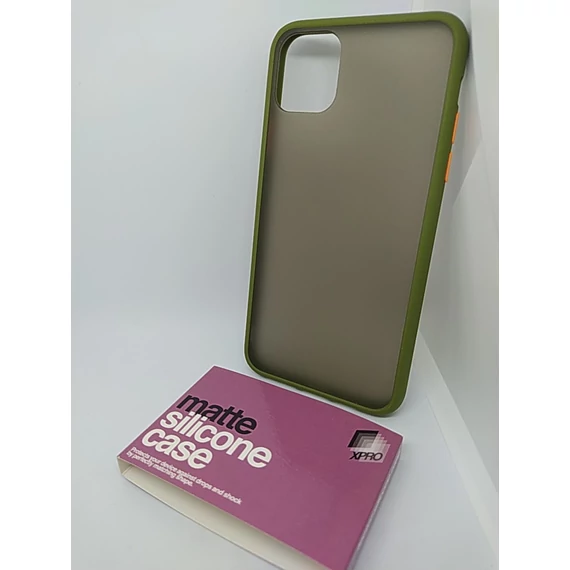 Matt tok színes gombokkal Zöld Apple iPhone 11 Pro Max készülékhez
