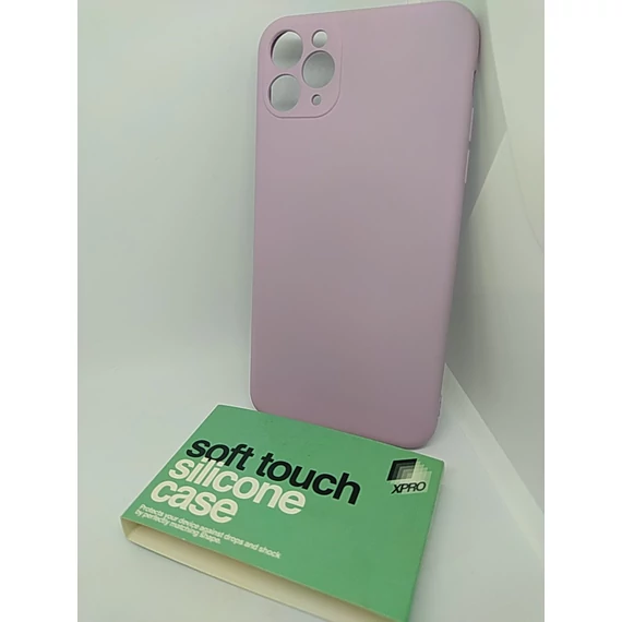 Soft Touch Silicone Case Slim Fekete Apple iPhone 11 Pro Max készülékhez