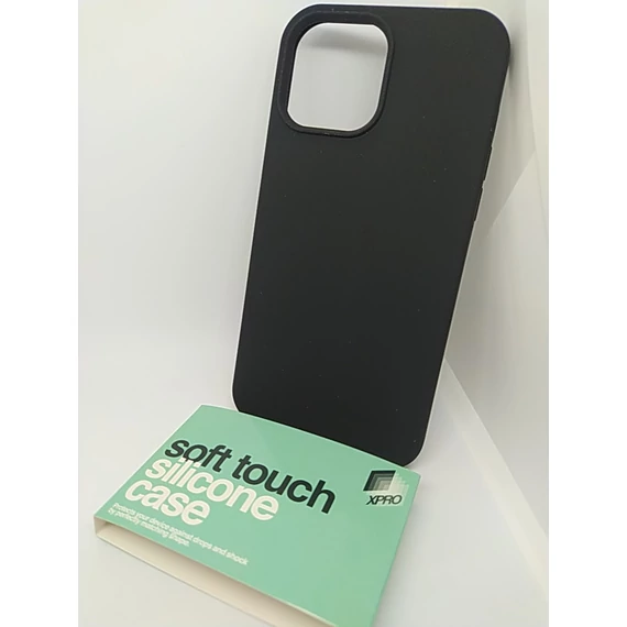 Soft Touch Silicone Case fekete Apple iPhone 13 Pro Max készülékhez