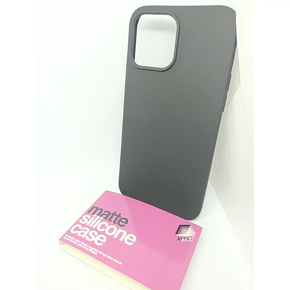 Szilikon matte tok ultra vékony fekete Apple iPhone 13 Pro Max készülékhez