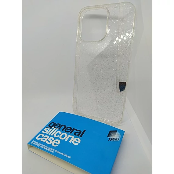 Szilikon tok Case ultra vékony csillámos átlátszó Apple iPhone 13 Pro készülékhez