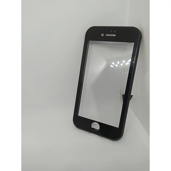 Iphone 8 Aluminium 360' védelem, mágneses keret, edzett üveg FEKETE