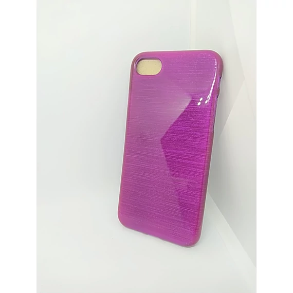 Iphone 7-8 szálcsiszolt mintás Lila szilikon tok