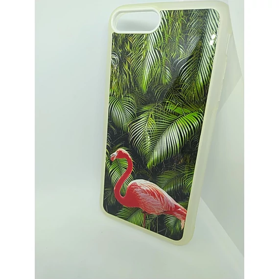 Iphone 7 Plus - 8 Plus Flamingó szilikon tok