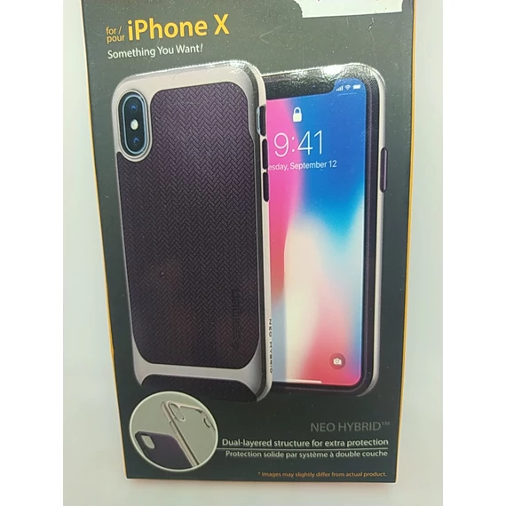 Iphone X-Xs Spigen arany-lila tok