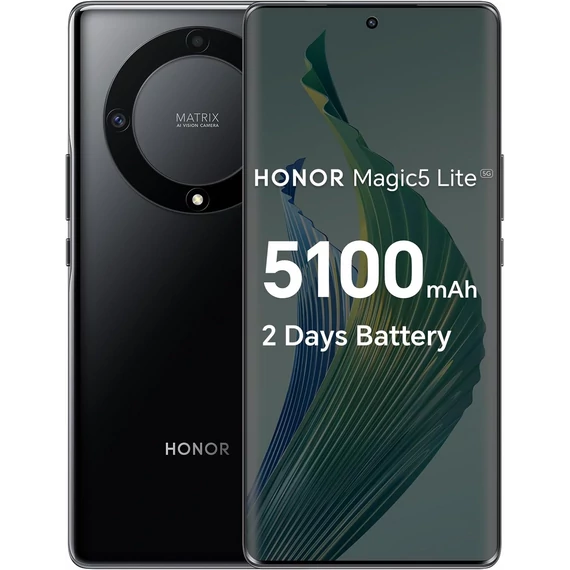 Huawei Magic 5 lite 256Gb / 8Gb Fekete okostelefon - kiállított darab, minden tartozékával,fóliás,100% karcmentes -