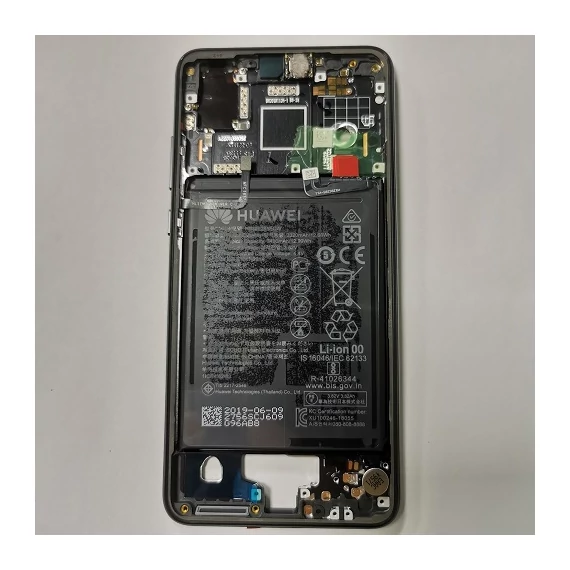 Huawei P20 gyári keret+akkumulátor+hangszóró-rezgő.