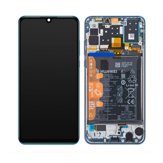 Huawei P30 lite kék ( peacock ) 48MPX gyári kijelző