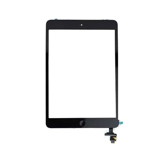 Apple iPad Mini, Mini 2 - Érintőüveg + IC Csatlakozó - Fekete -