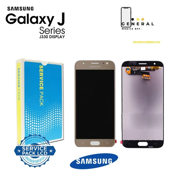 Samsung Galaxy J3 2017 (SM-J330F) gyári kijelző ARANY