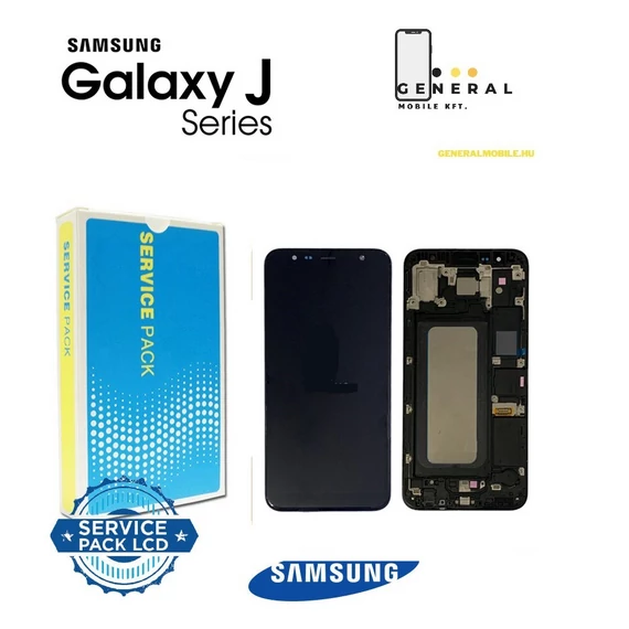 Samsung SM-J610/J415/J410 ( J6+,J4+) gyári kijelző FEKETE KERETES