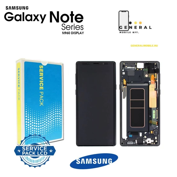 SM-N960 (NOTE9 2018) Fekete gyári kijelző