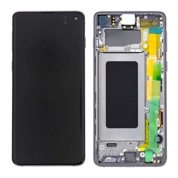 Samsung S10 G973F Service Pack Fekete gyári kijelző
