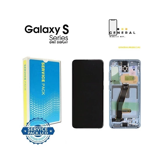 Samsung S20 G980 / G981 gyári kijelző -KÉK-