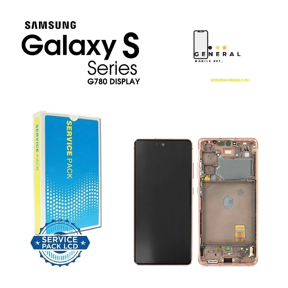 Samsung S20 FE gyári kijelző + antenna -Cloud Orange-