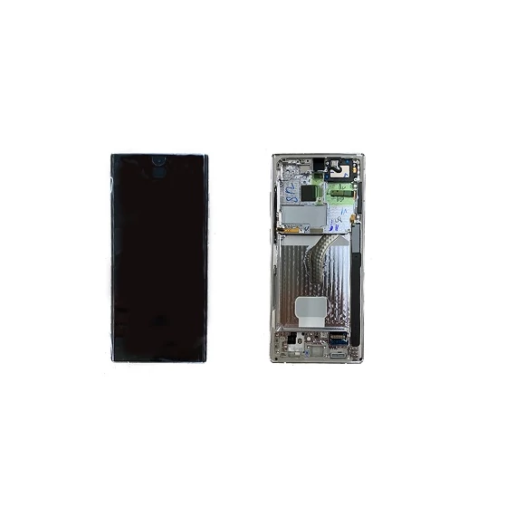 SM-S908 (S22 Ultra 2022) Zöld gyári kijelző