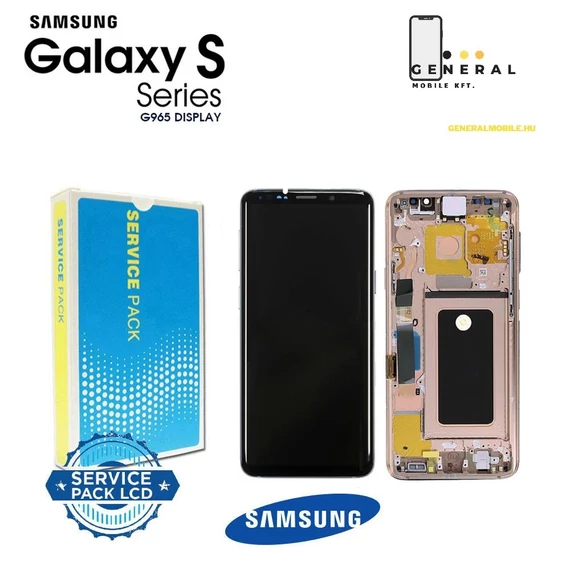 SM-G965 (S9 Plus 2018) ARANY keretes gyári kijelző