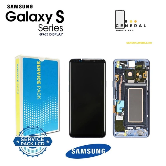 SM-G965 (S9 Plus 2018) KÉK keretes gyári kijelző