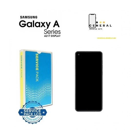 Samsung SM-A217 Galaxy A21s gyári kijelző -keretes-