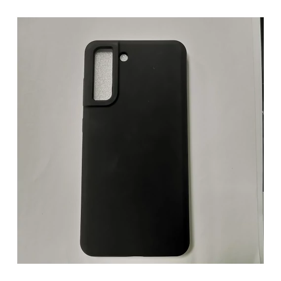 Samsung S21 FE fekete szilikon tok