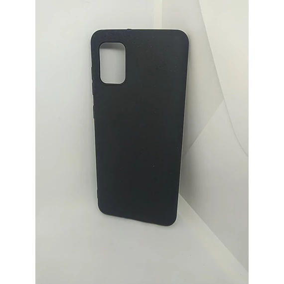 Samsung A31 A315F matt fekete szilikon tok