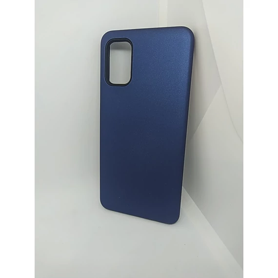 Samsung A41 ütésálló tok (belül szilikon,kívül műanyag) KÉK-FEKETE