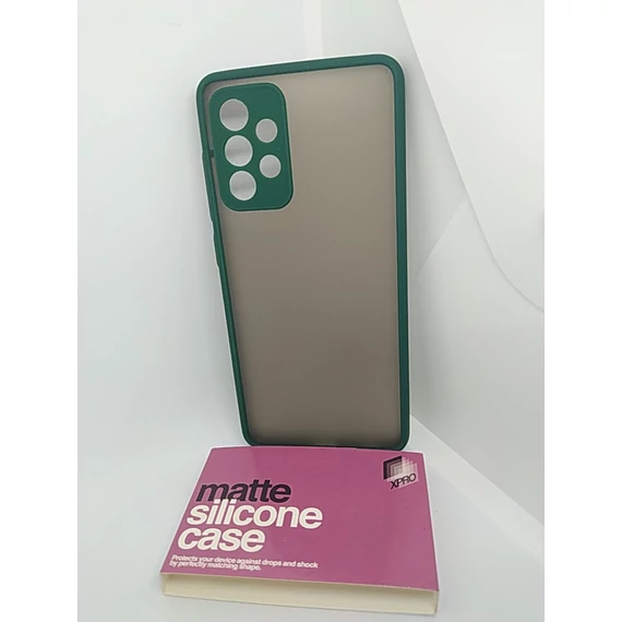 Samsung A52/A52s HYBRID tok zöld keret,színes gombok